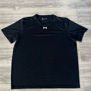 Under Armour Loose Fit T-Shirt Black XL Short Sleeve Performance Used